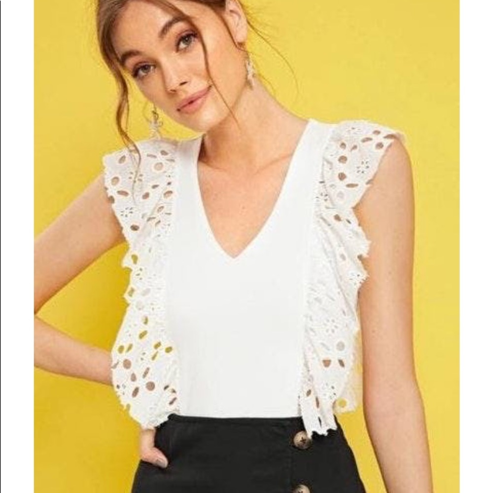 White Cutout Bodysuit